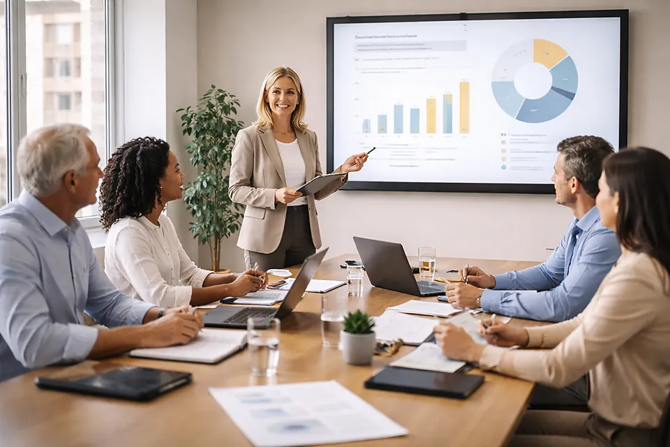 Réunion de travail autour d’un support pédagogique